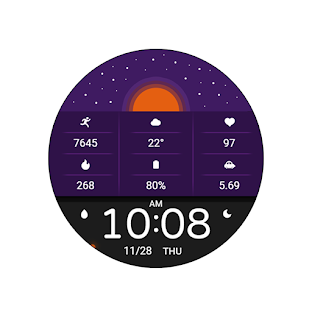 Ink Purple Star For Wear OS